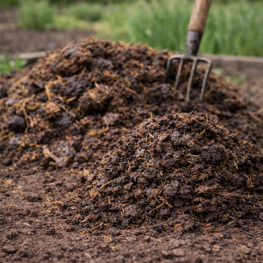 koňský hnůj 1 hnojivo